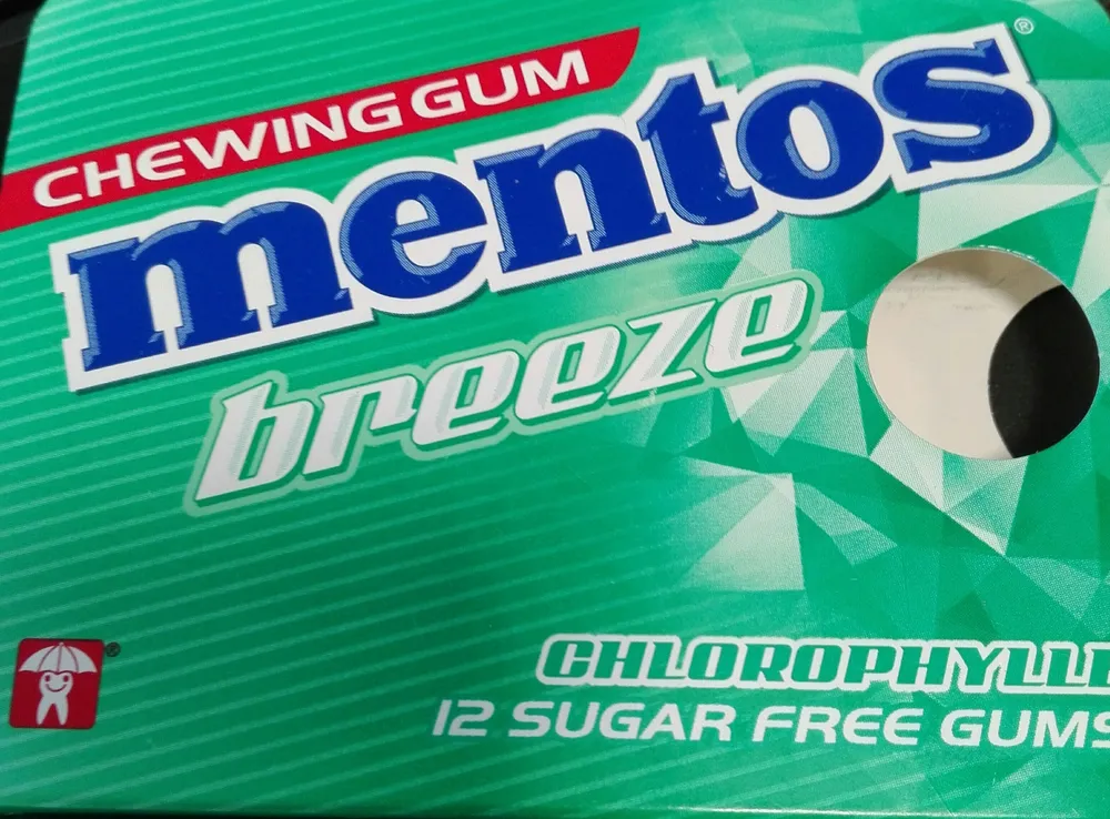 Mentos Gum Blister Breeze Chlorophylle