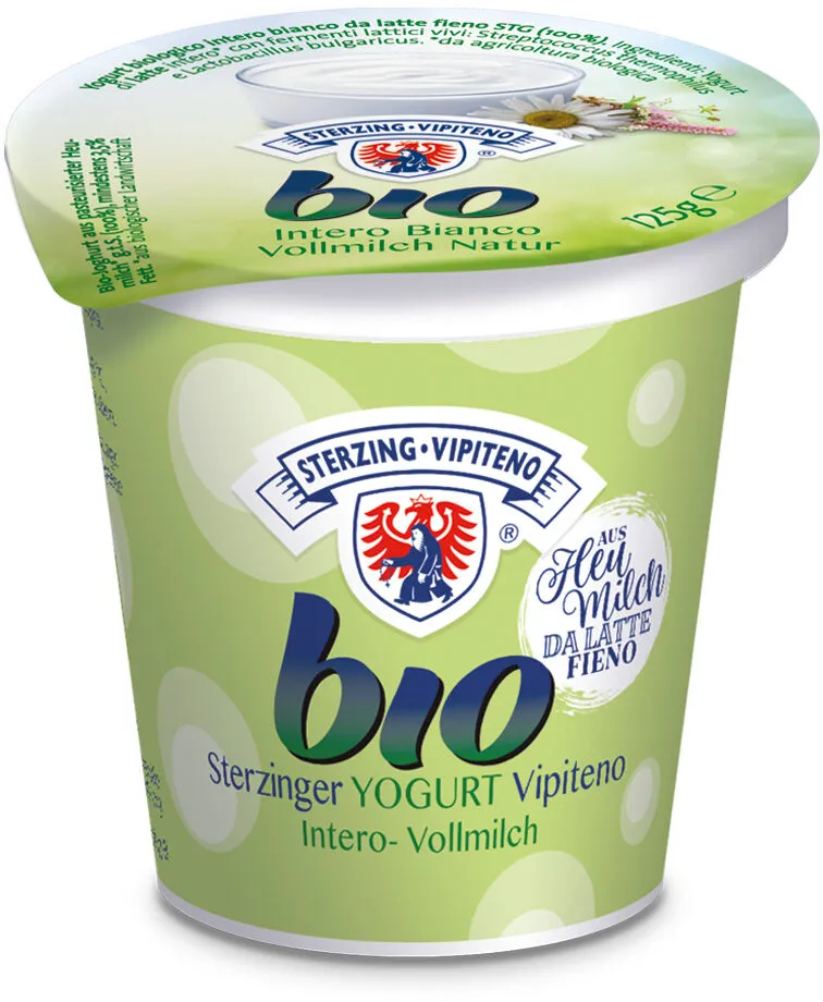 Yogurt biologico da latte fieno STG - 125g - Bianco