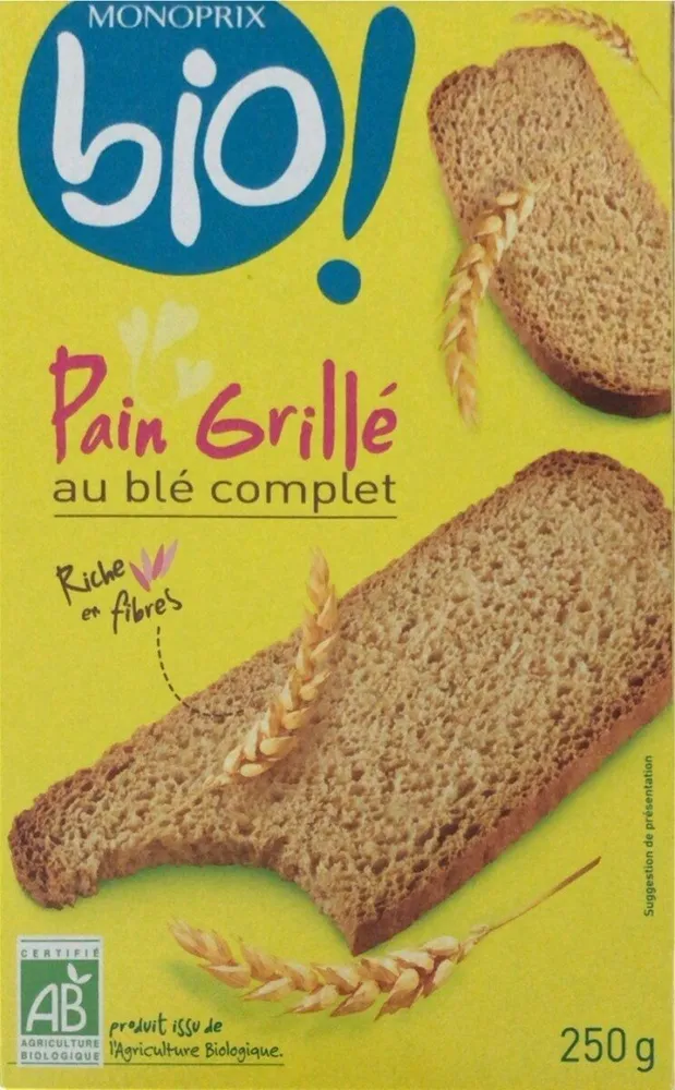 Pain Grillé au blé complet