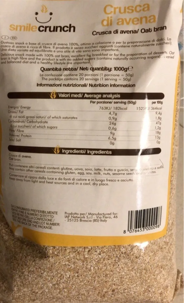 Crusca di avena
