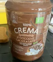 Crema spalmabile di nocciole cacao e latte bio