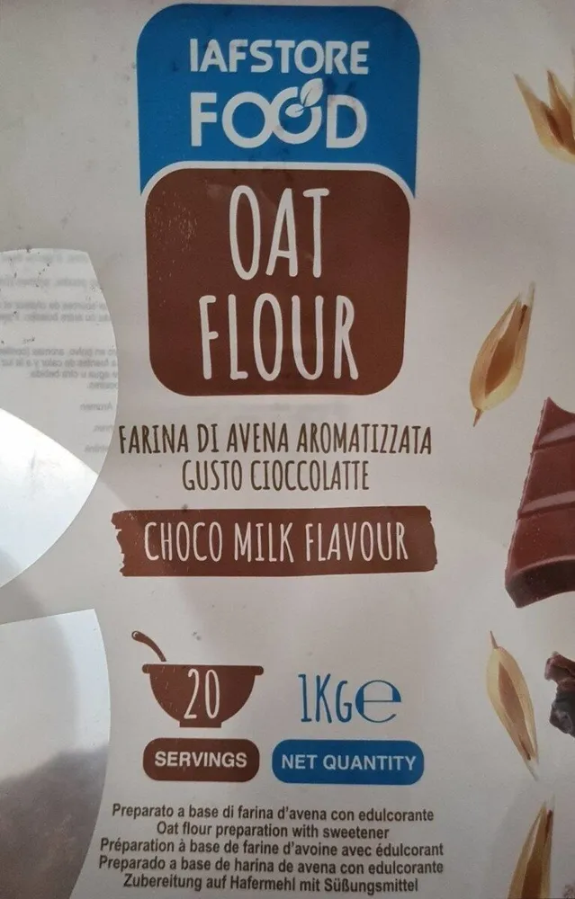 Oat flour Farina di avena aromatizzata gusti cioccolatte
