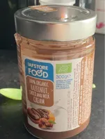 100% organic hazelnut, choco and milk cream
