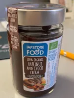 100% organic hazelnut and choco cream