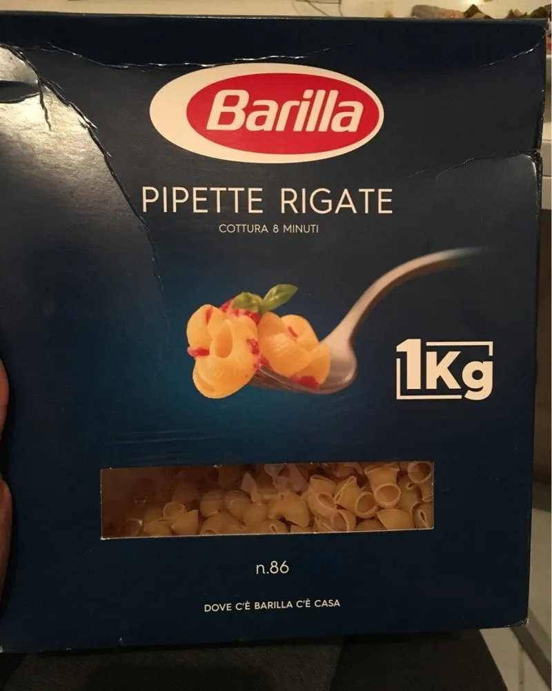 Barilla Pipette Rigate N. 86