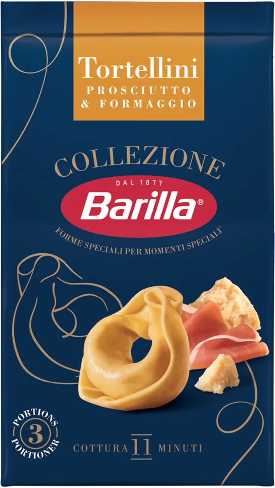 Pâtes tortellini jambon fromage collezione 250g