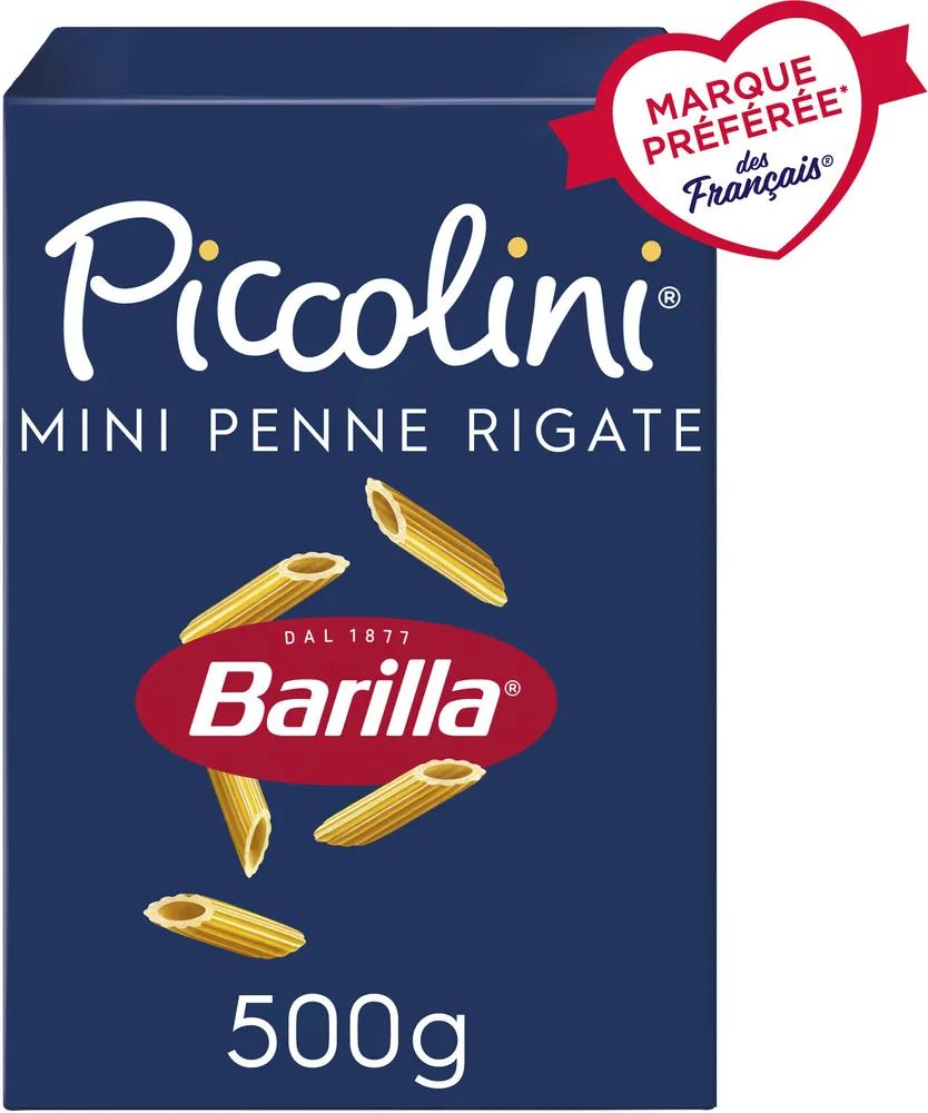 Pâtes mini penne rigate piccolini 500g