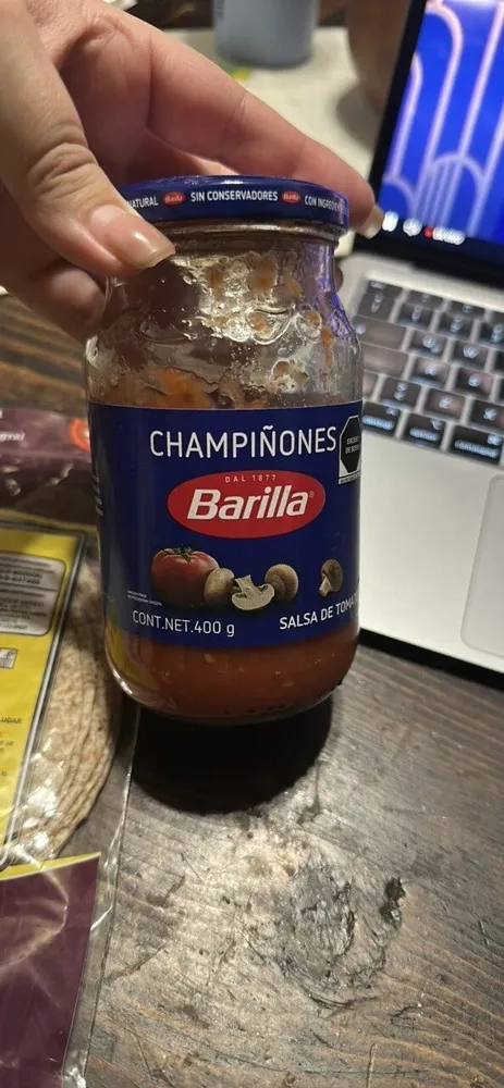 Salsa de tomate con champiñones