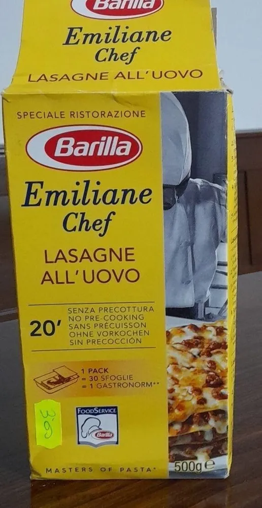 Emiliane chef barilla lasagne