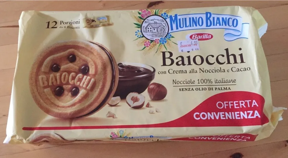 Baiocchi con Crema alla Nocciola e Cacao