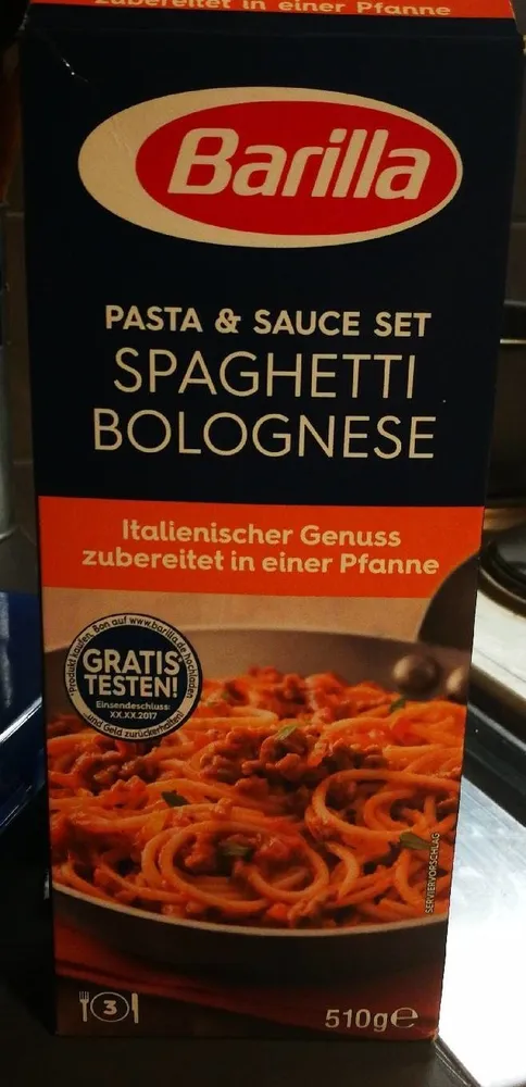Barilla Koch set Für Spaghetti Bolognese, 3 Portionen 510 G