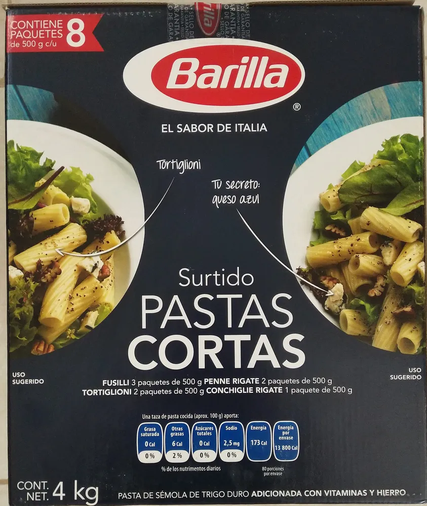 Surtido Pastas Cortas
