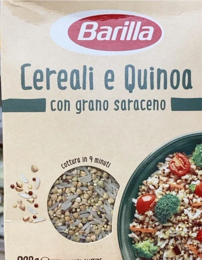 Cereali e quinoa con grano saraceno