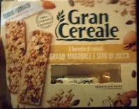 5 barrette di cereali grano, mandorle e semi di zucca