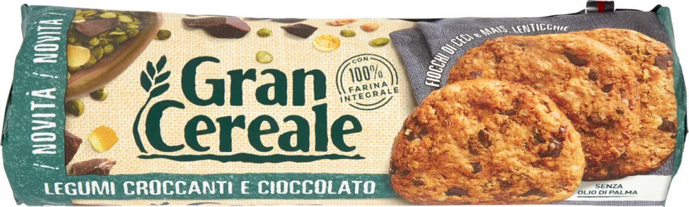 Biscotti con Farina Integrale di Cereali, Cioccolato e Legumi