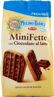 Mini fette con cioccolato al latte