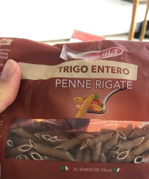 Penne rigate trigo entero