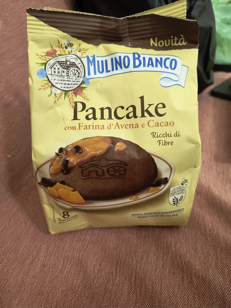 Pancake con farina d'avena e cacao