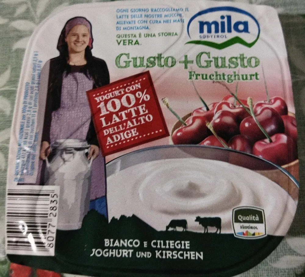 Yogurt 100% latte dell'Alto Adige