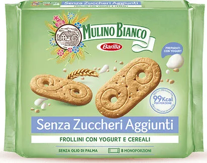 Senza Zuccheri Aggiunti frollini con yogurt e cereali