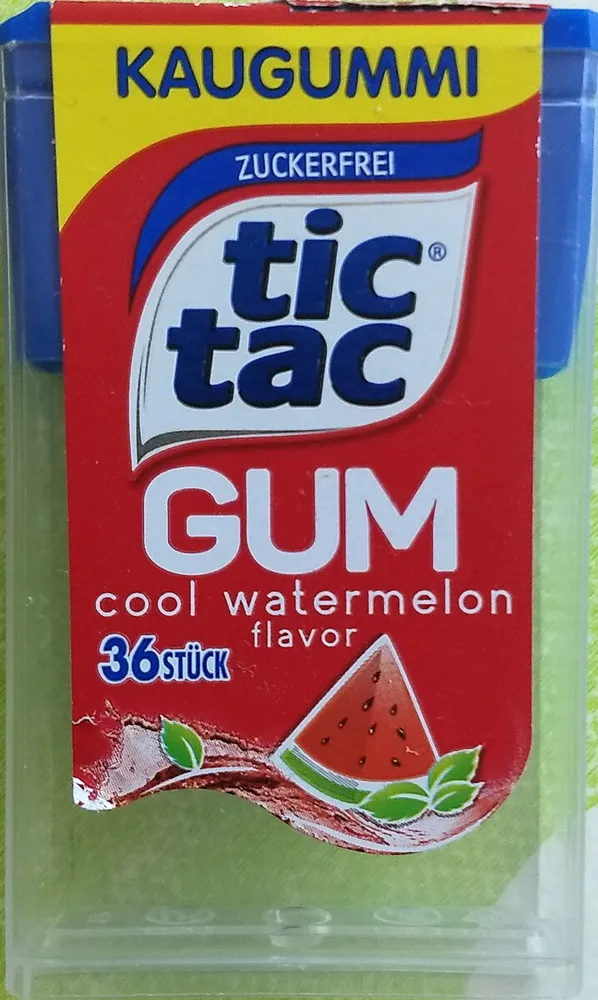 Tic Tac Gum Cool Watermelon (Zuckerfrei)