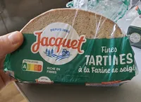 Fines tartines à la farine de seigle