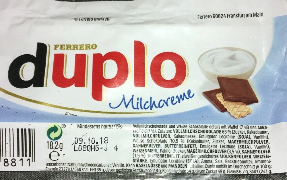 Duplo Milchcreme