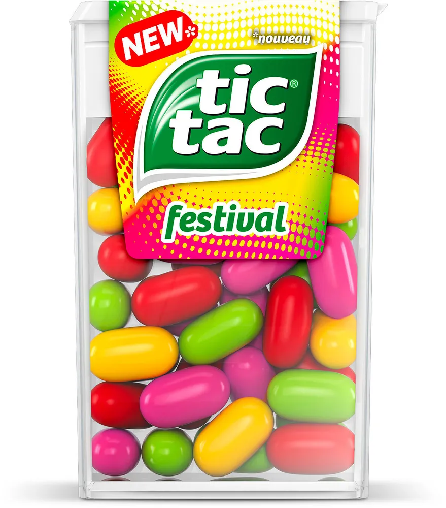 Bonbons tic tac edition limitee 4 goûts 18g
