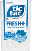 Bonbons tic tac fresh+ goût menthe polaire sans sucres