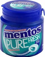 Chewing-gum avec édulcorants, parfum menthol eucalyptus