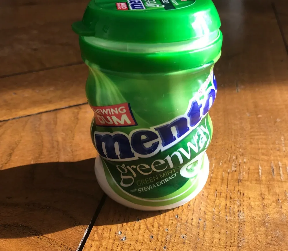Mentos Gum Bottle Greenway Green Mint X6
