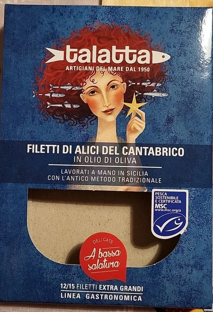 Filetti di alici del cantabrico in olio di oliva