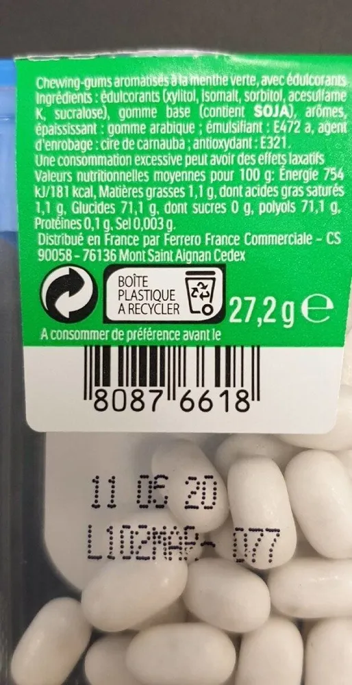 Tic Tac Gum Spearmint  Spe