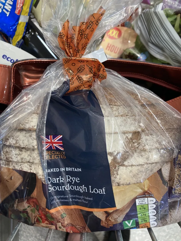 dark rye sourdough loaf