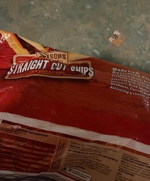 Straight cut chips