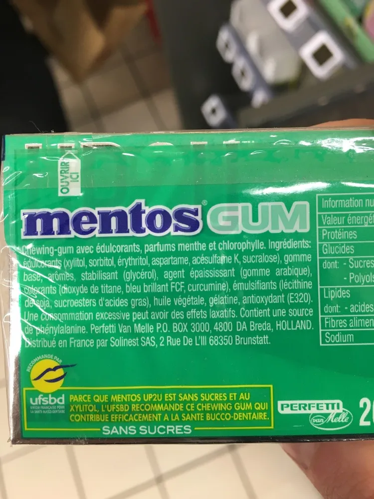 Mentos Gum UP2U Chlor Men