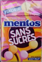 Bonbons tendres dragéifiés sans sucres goût fruit