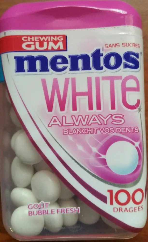 White always - Chewing gum sans sucres