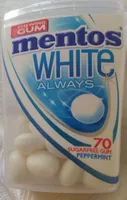 White Always Sugarfree Gum Peppermint