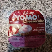 Yogurt al lampone gusto cheesecake + granella e cioccolato bianco