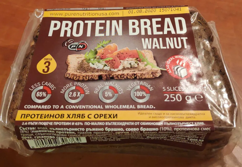 Protein bread walnut