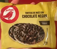 Tortitas de maiz con chocolate negro