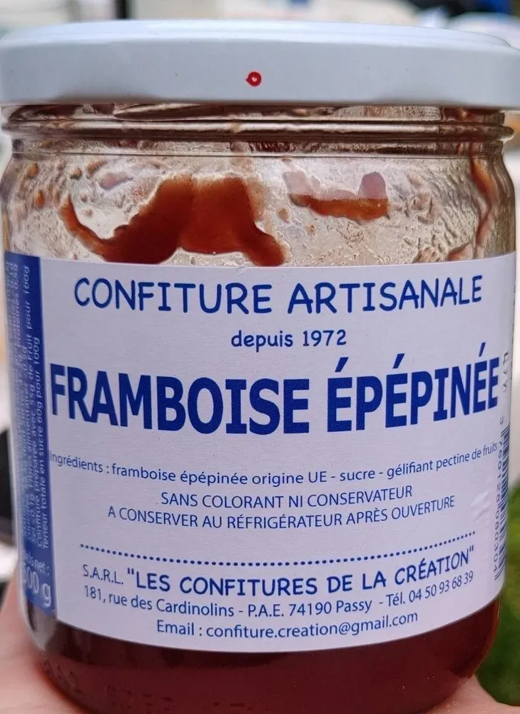 Confiture de Framboise épépinées
