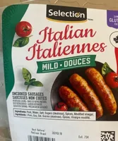 Saucisses italiennes douces