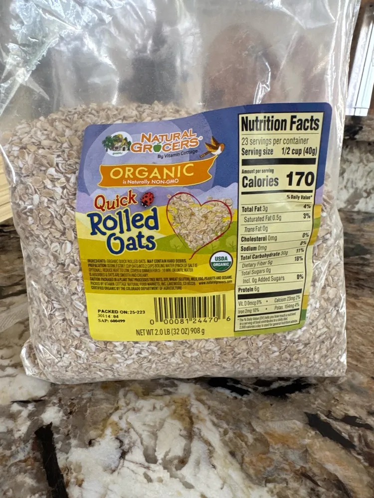 Quick rolled oats organic