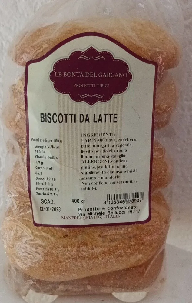 Biscotti da latte