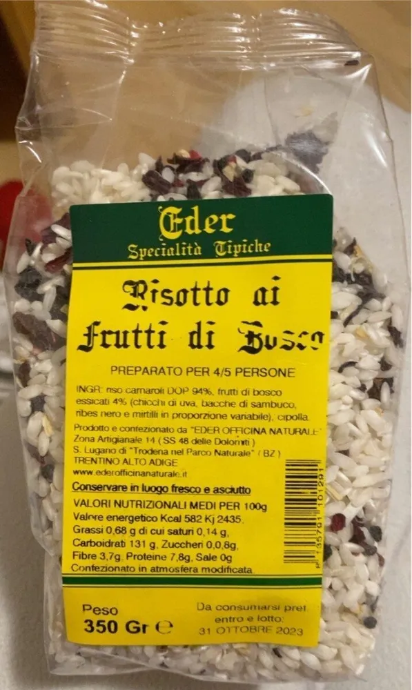 Risotto ai frutti rossi