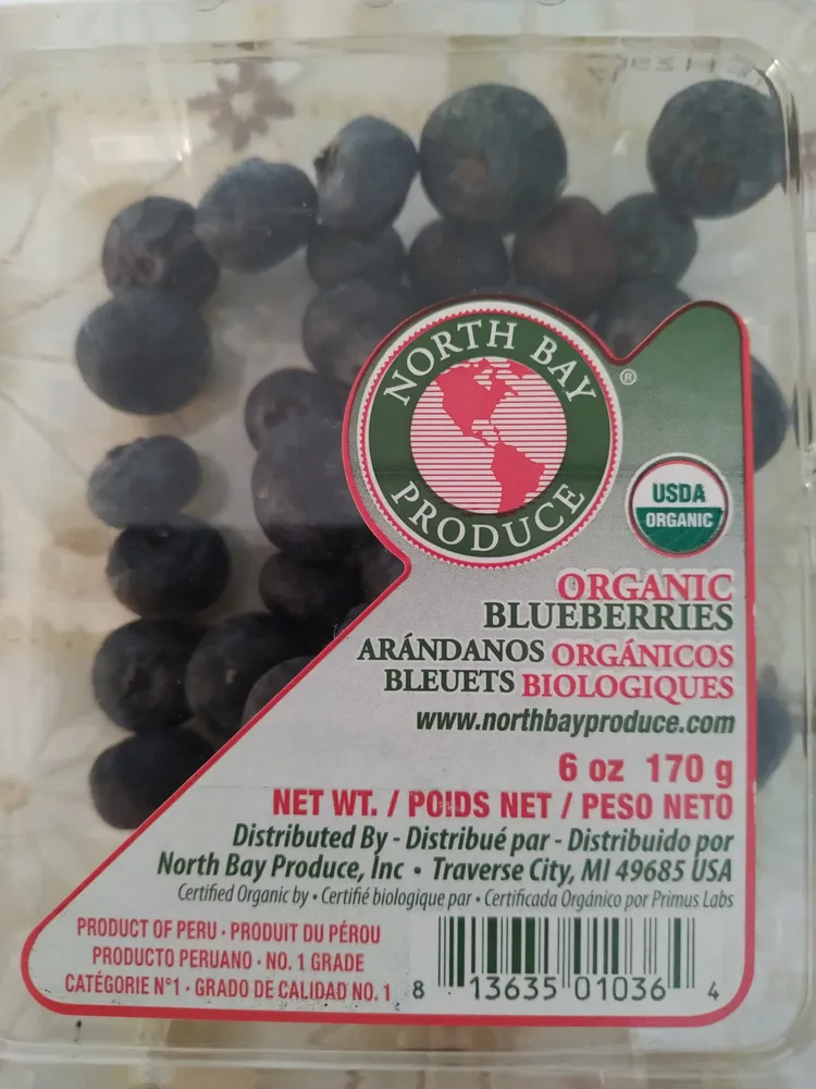 Organic blueberries
