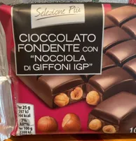 Cioccolato fondente nocciola giffoni ipg