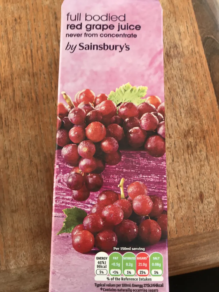 Red grape juice